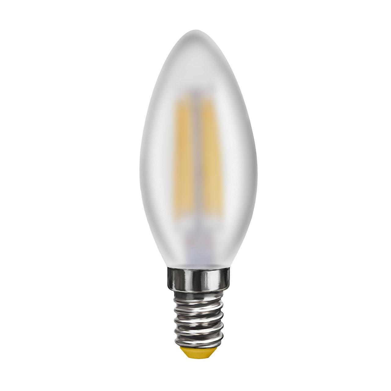 Лампа светодиодная E14 4W 2800К свеча матовая VG10-C2E14warm4W-F 6999