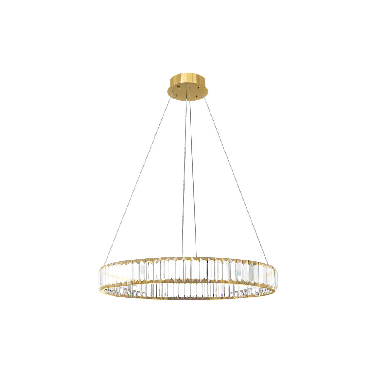 Подвесной светодиодный светильник кольцо Loft It Crystal ring 10135/600 Gold
