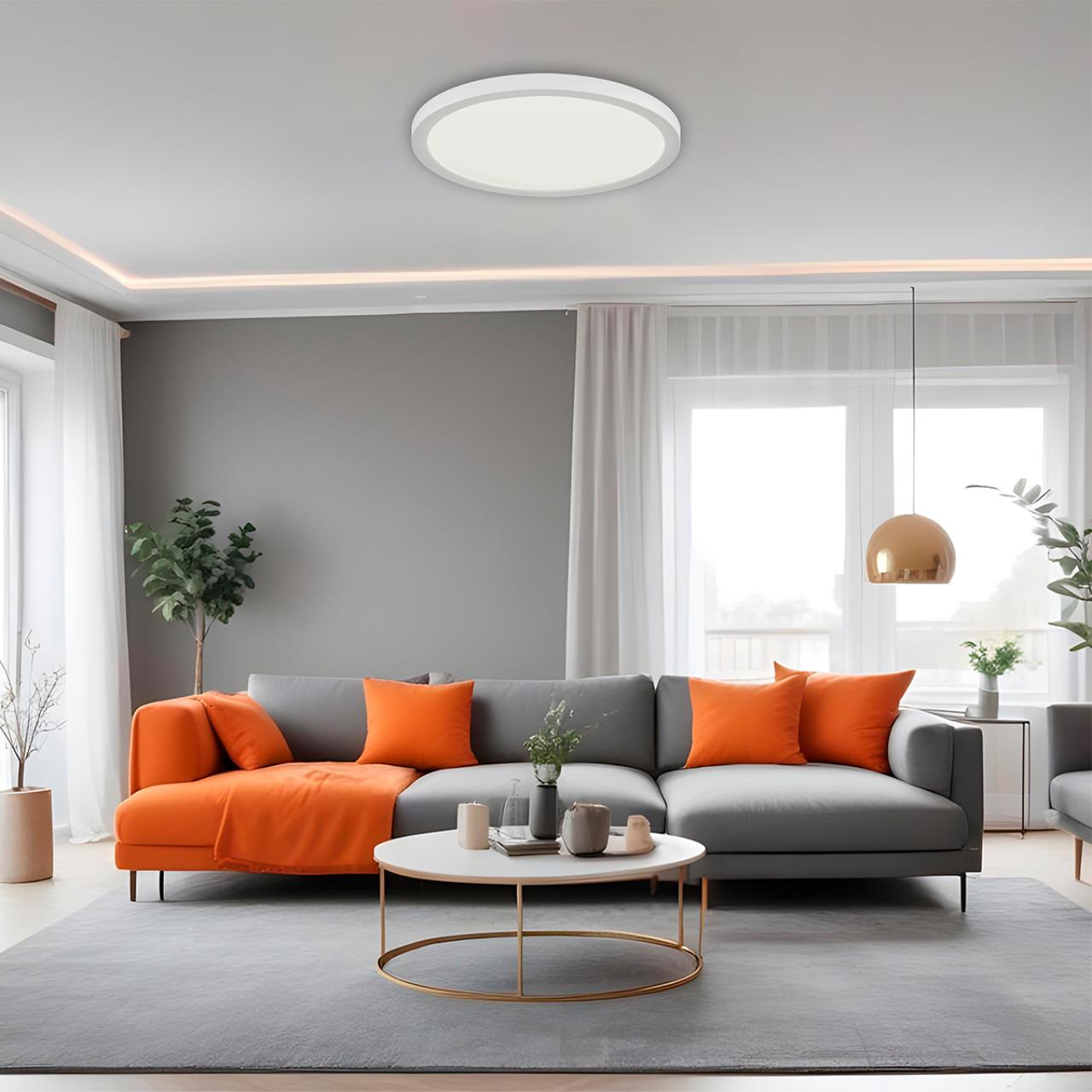 Накладной потолочный плоский светильник с датчиком движения Sonex NEBULA WHITE 7754/12L