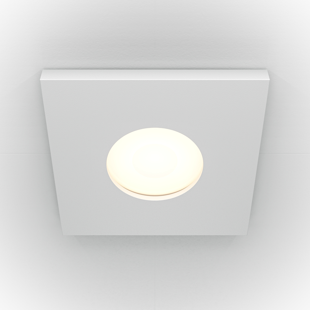 Встраиваемый точечный светильник Maytoni Stark DL083-01-GU10-SQ-W