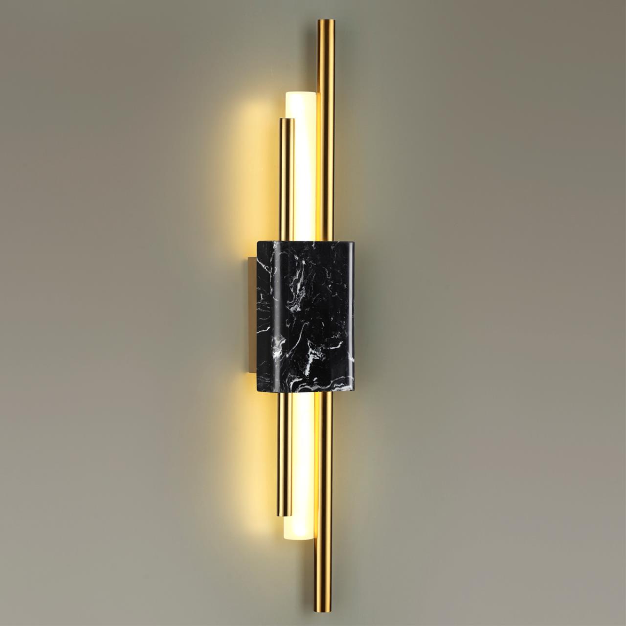 Настенный дизайнерский светильник с мрамором Odeon Light MARMI 4361/10WL