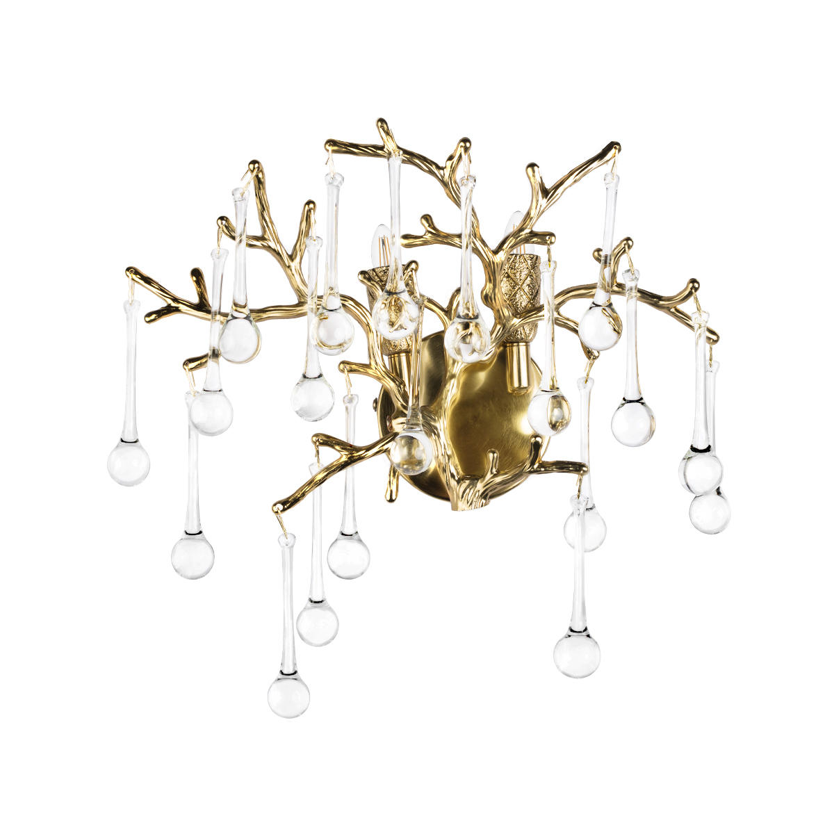 Настенный светильник флористика в виде веток Loft It Coral 10351/2W AB