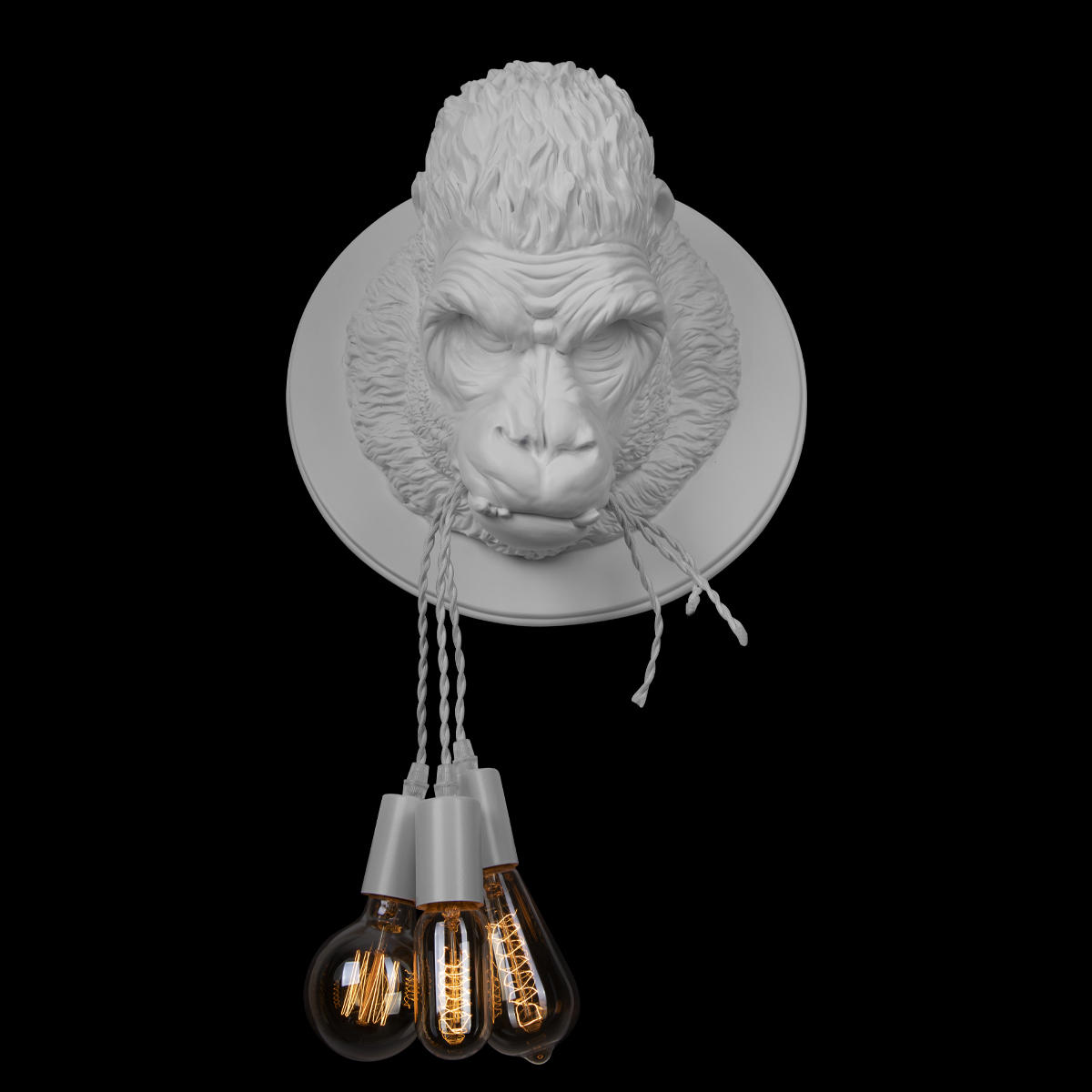 Настенный дизайнерский декоративный светильник Loft It Gorilla  10178 White