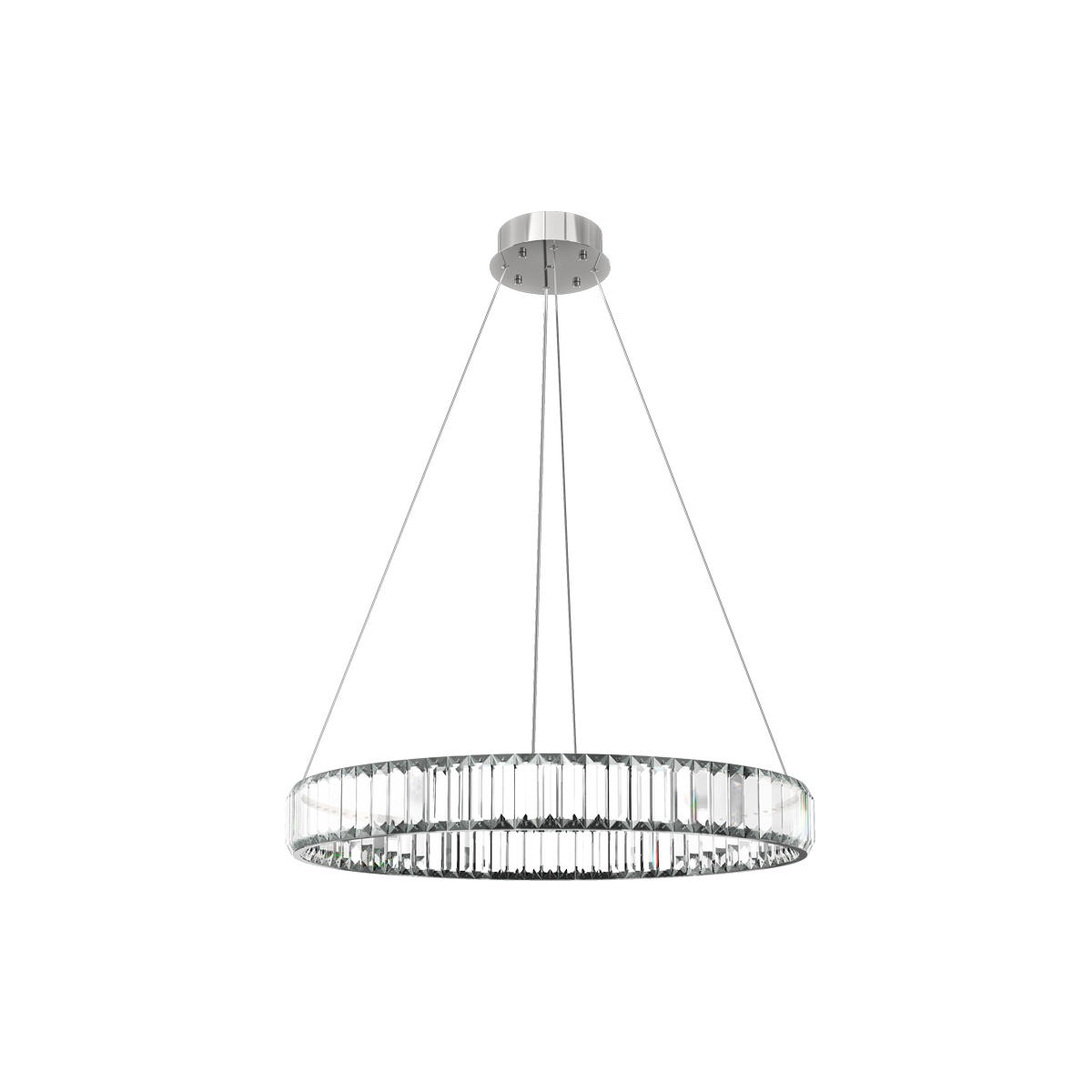 Подвесной светодиодный светильник кольцо Loft It Crystal ring 10135/600 Chrome