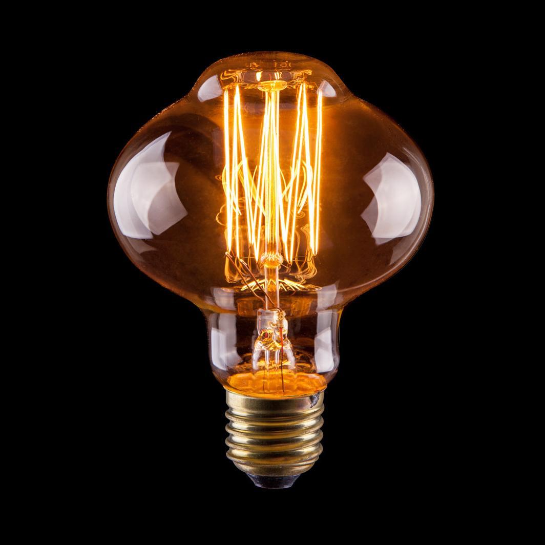 Лампа накаливания E27 60W груша прозрачная VG6-L85A1-60W 6487