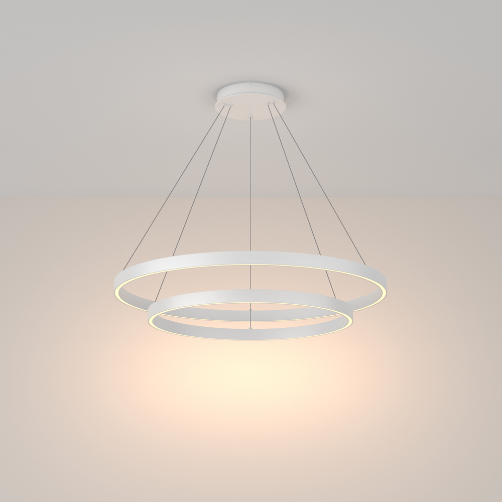 Подвесной светодиодный светильник с форме колец, LED люстра Maytoni Rim MOD058PL-L74W3K