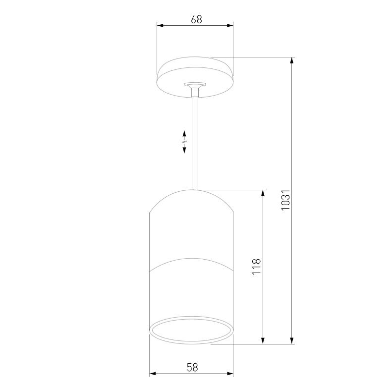 Подвесной светильник Eurosvet Mini Topper 50146/1 хром/белый