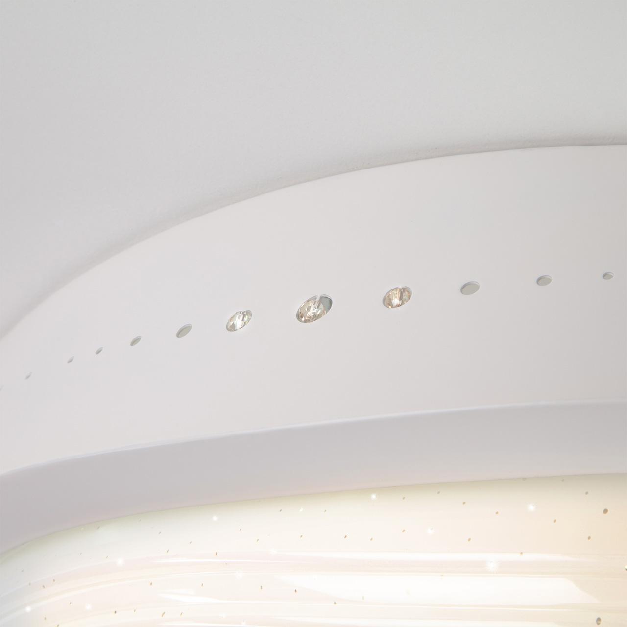 Потолочный светодиодный светильник с пультом ДУ Eurosvet Shine 40011/1 LED белый