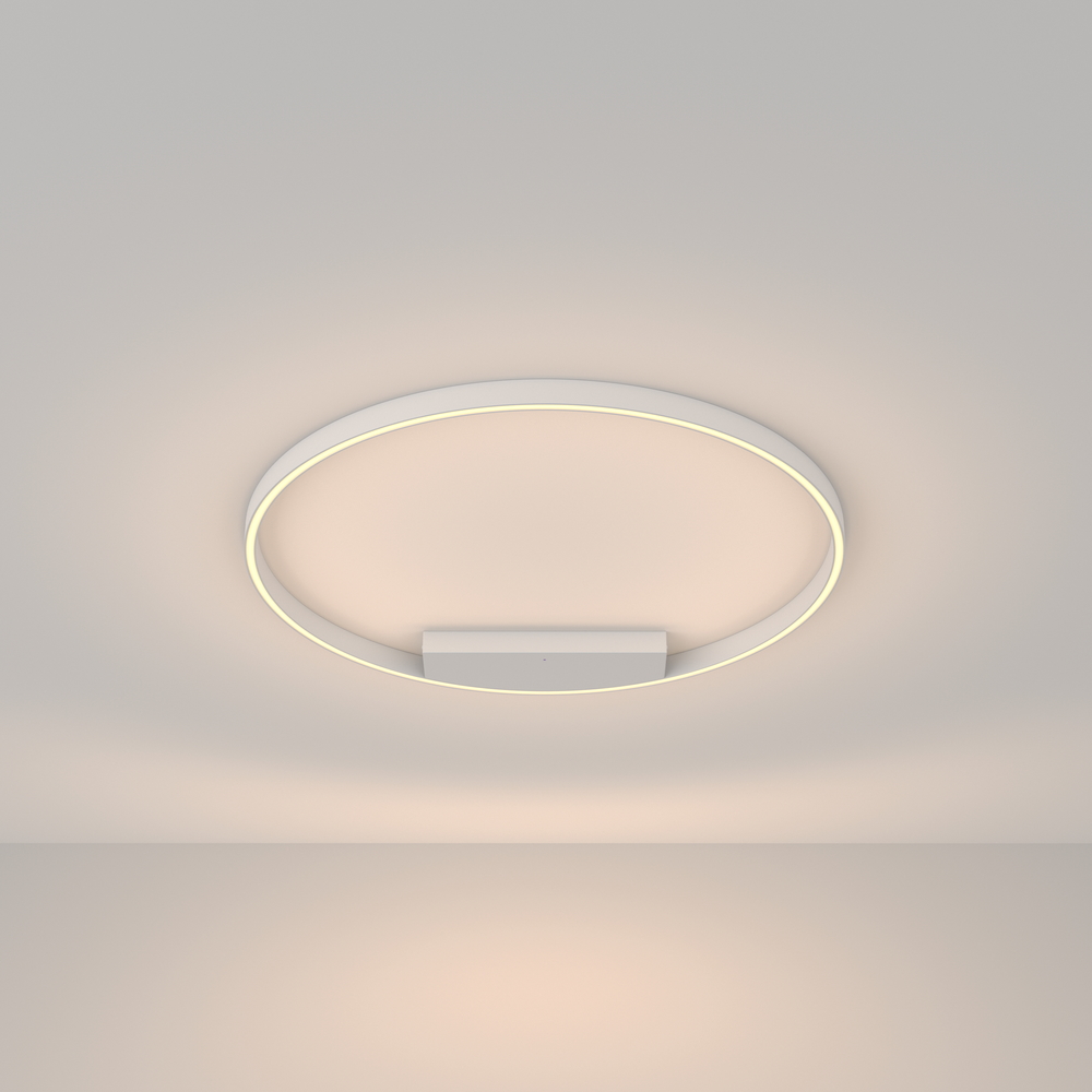 Потолочный светодиодный светильник круг, кольцо минимализм Maytoni Rim MOD058CL-L50W3K