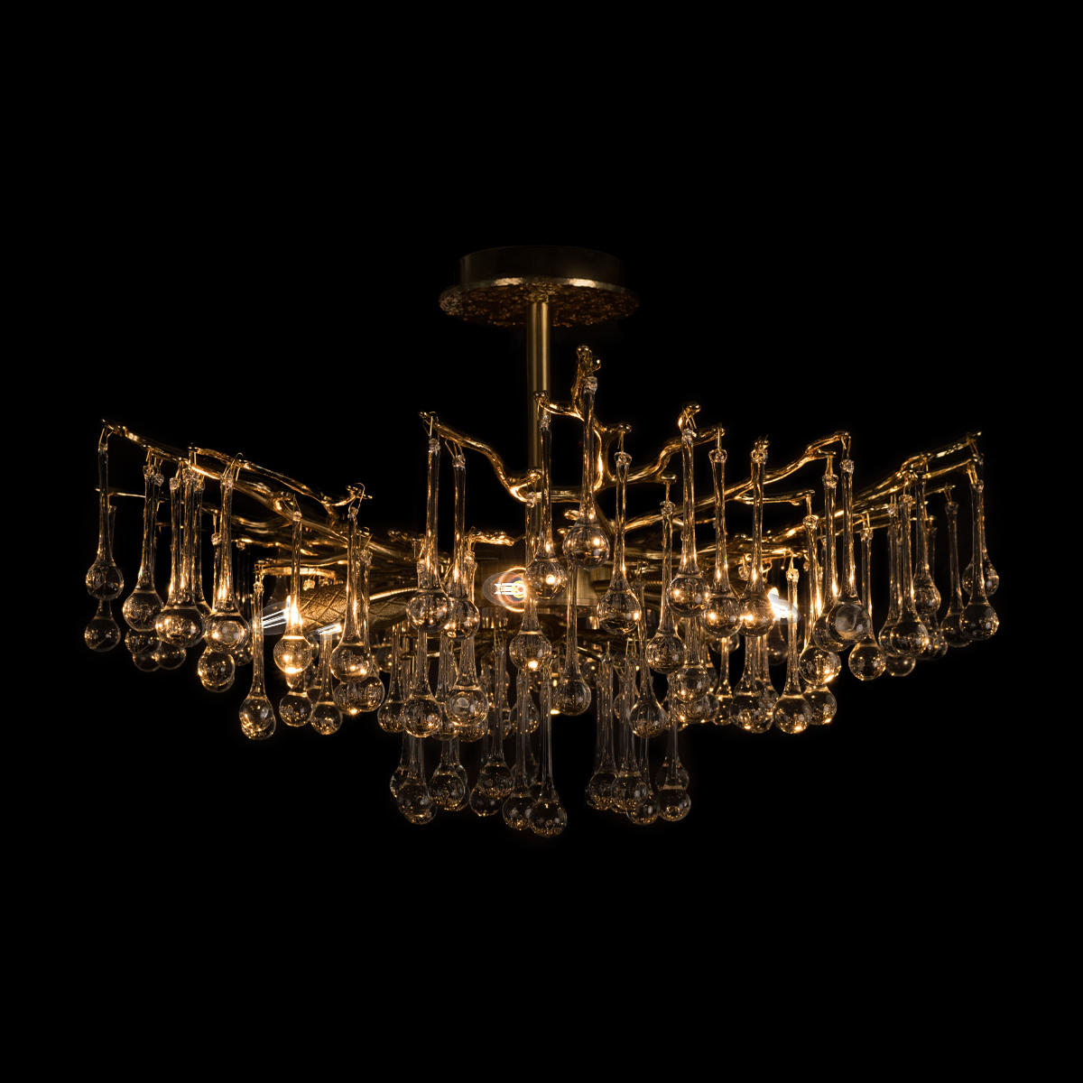 Потолочная люстра на штанге в виде веток Loft It Coral 10351/600C AB