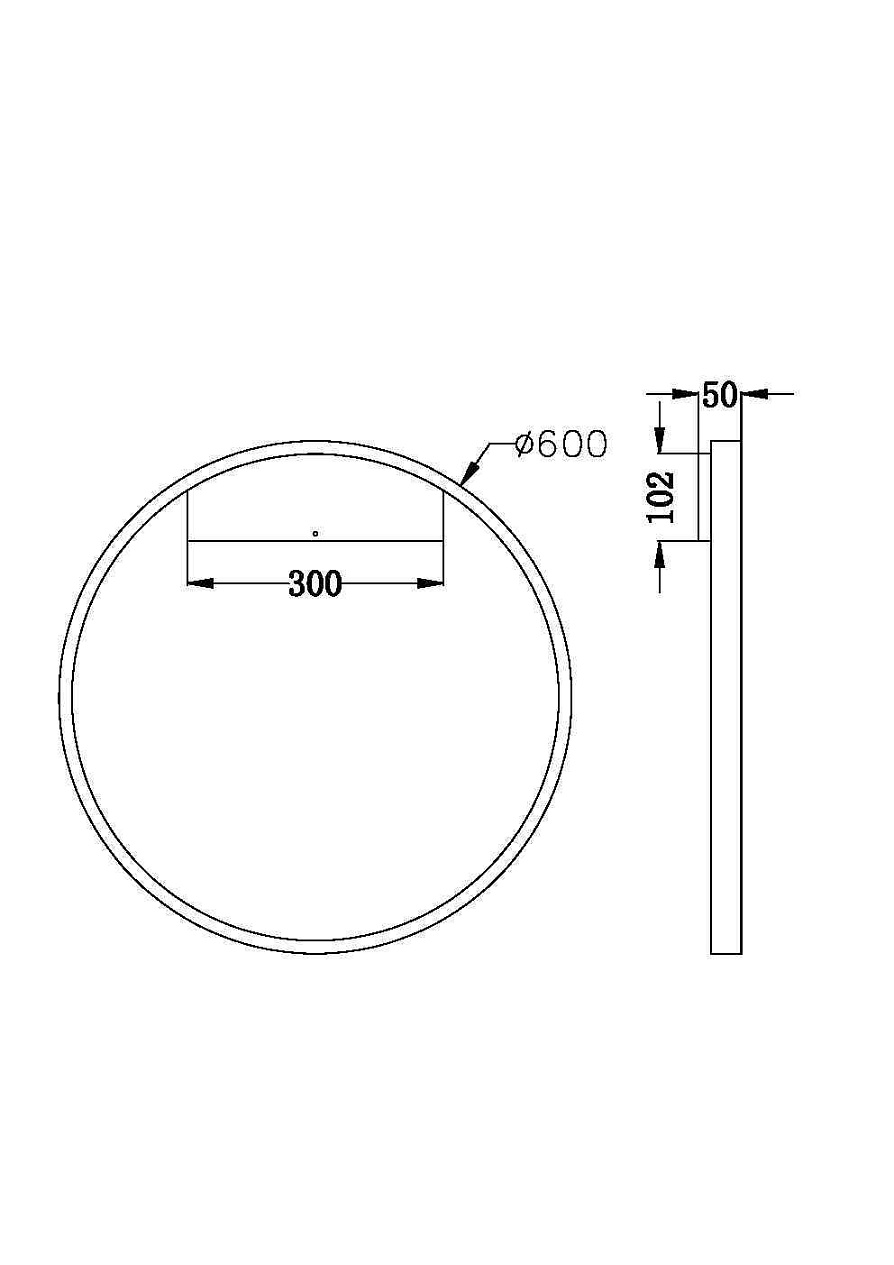 Бра, настенный светодиодный светильник круг, кольцо минимализм Maytoni Rim MOD058WL-L35W3K