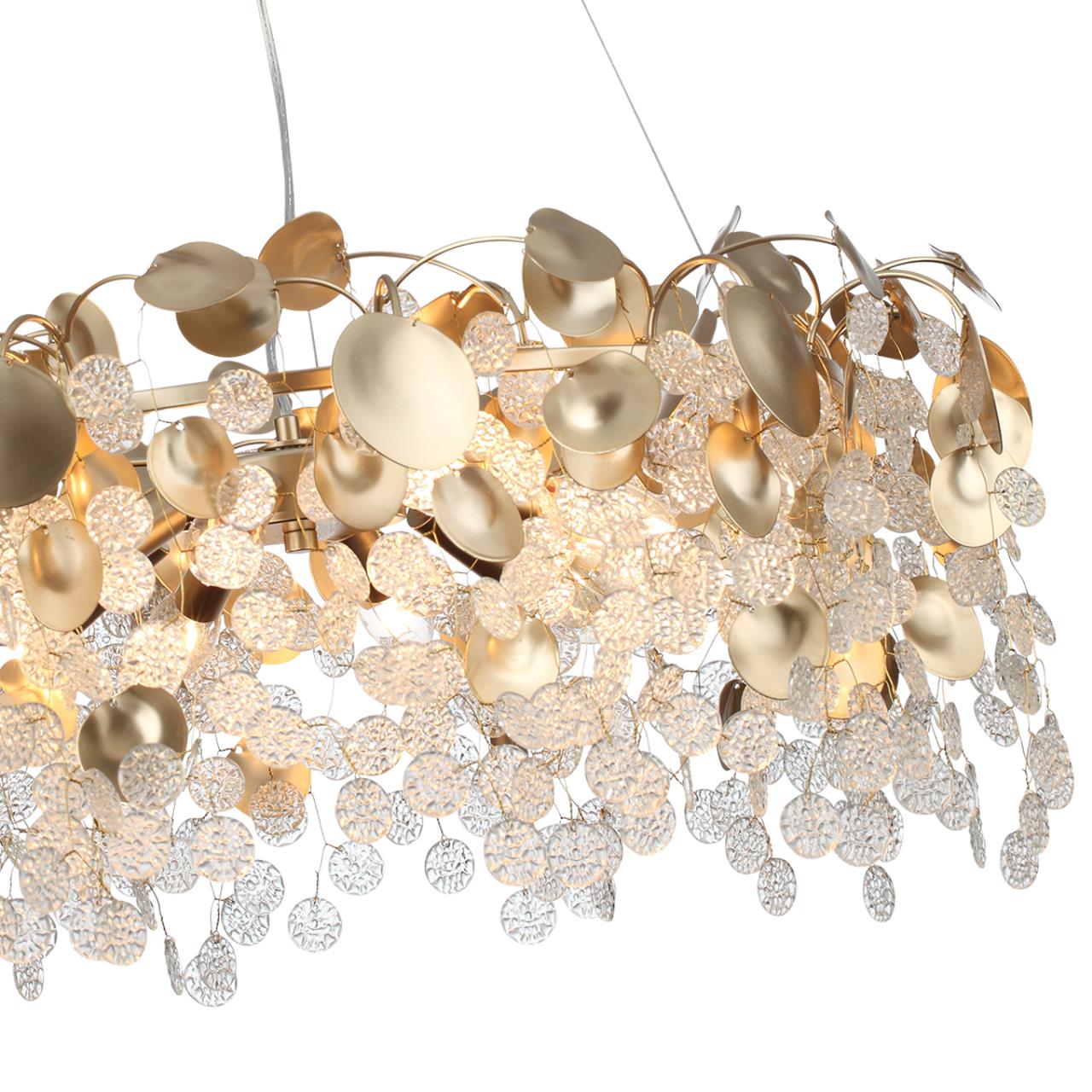 Подвесная люстра со стеклянными монетками Odeon Light COINS 5104/10