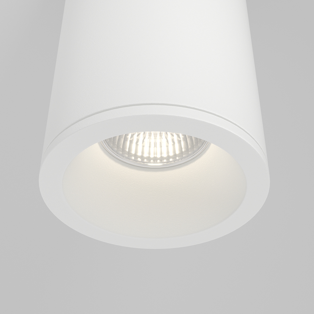 Накладной потолочный светодиодный светильник цилиндр Maytoni Zoom C029CL-01-S-W
