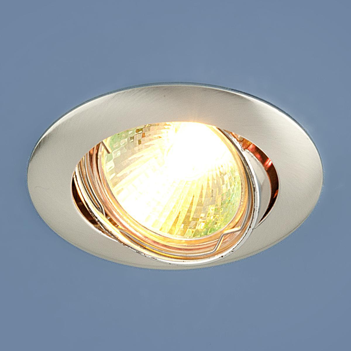 Встраиваемый светильник Elektrostandard 104S MR16 SS сатин серебро 4690389060281