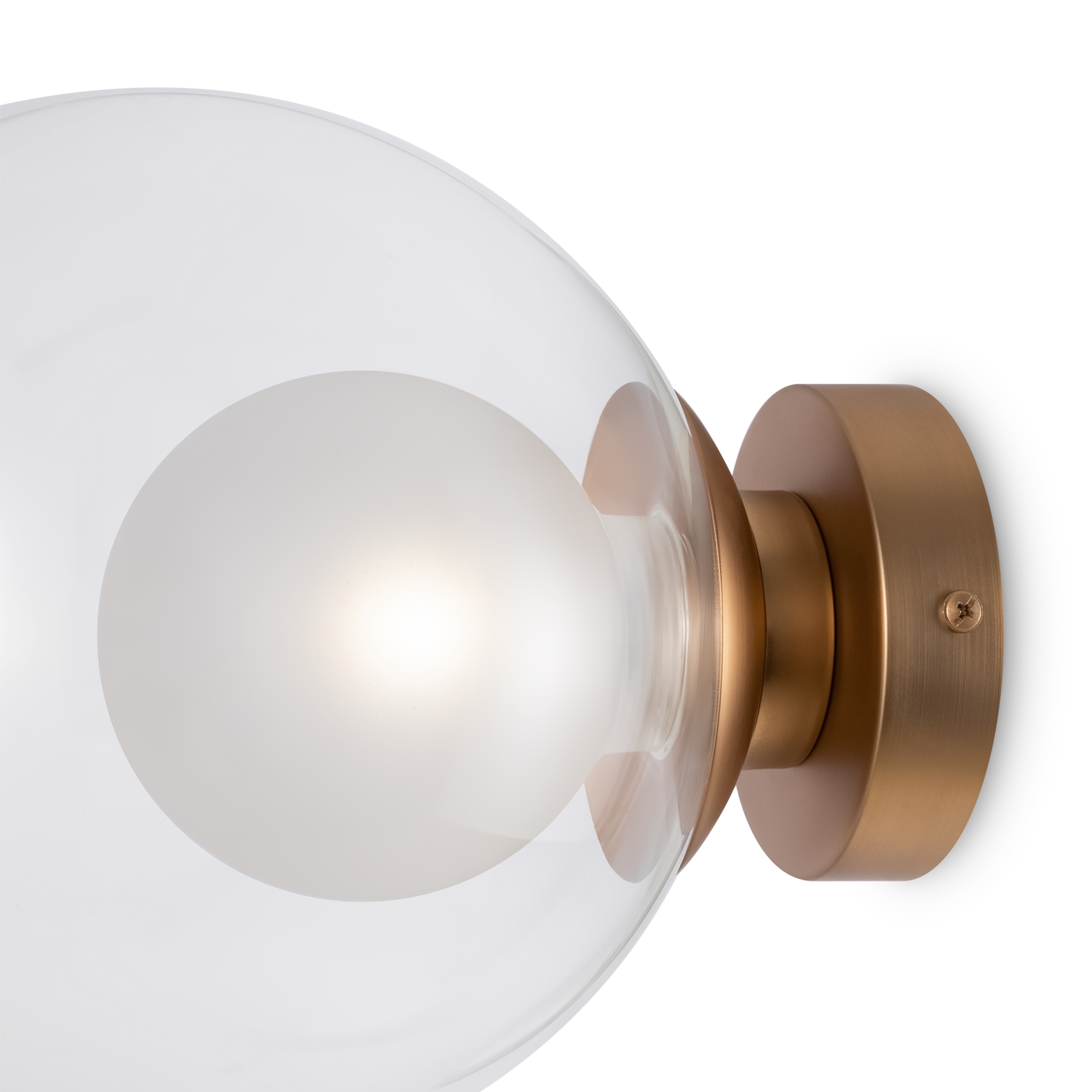 Круглый настенный бра, светильник Maytoni Basic form MOD521WL-01G3