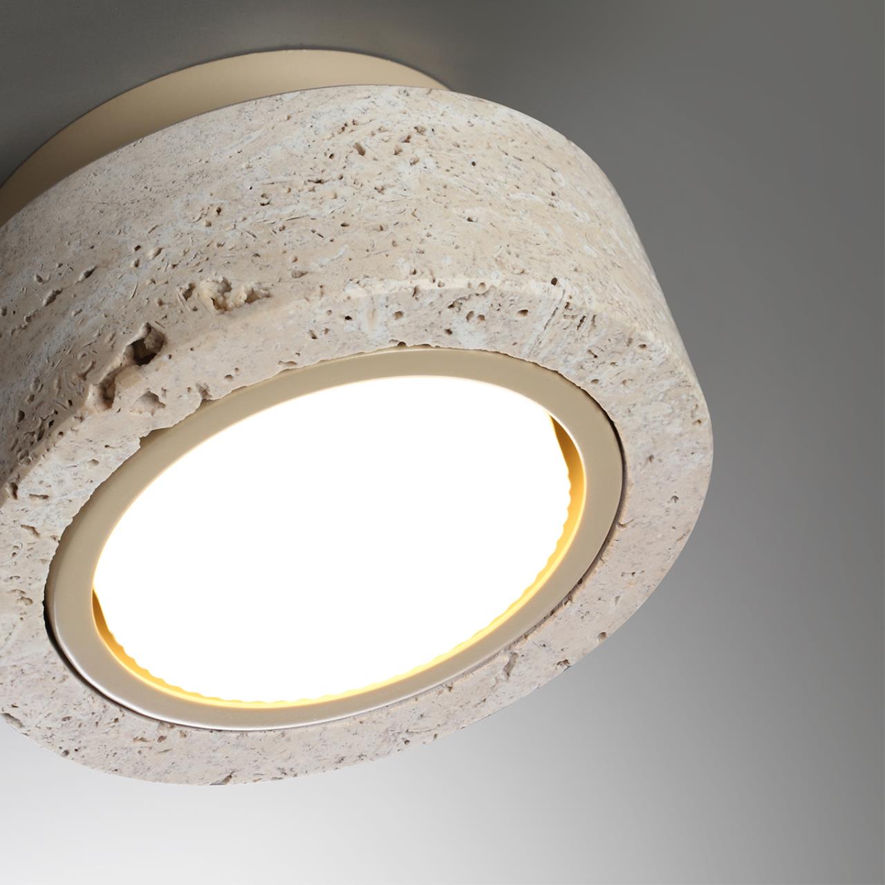 Потолочный светильник из камня травертин Odeon Light  TRAVERTINO 6625/1C