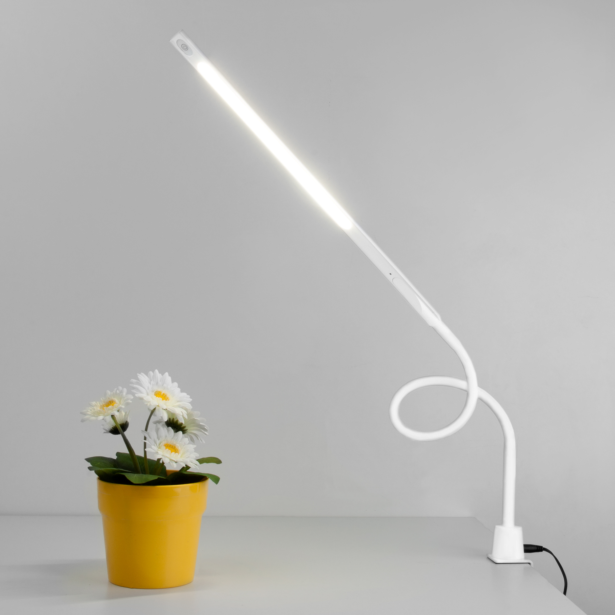 Настольная лампа на струбцине Eurosvet Flex 80429/1 белый