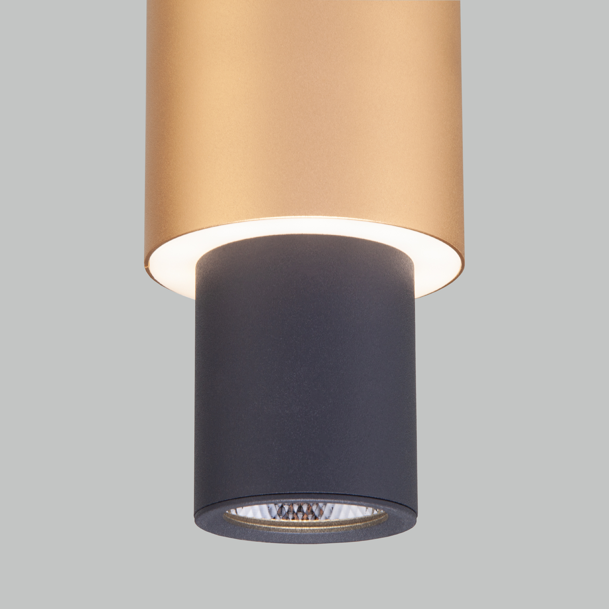 Подвесной светодиодный светильник Eurosvet Bento 50204/1 LED черный/матовое золото