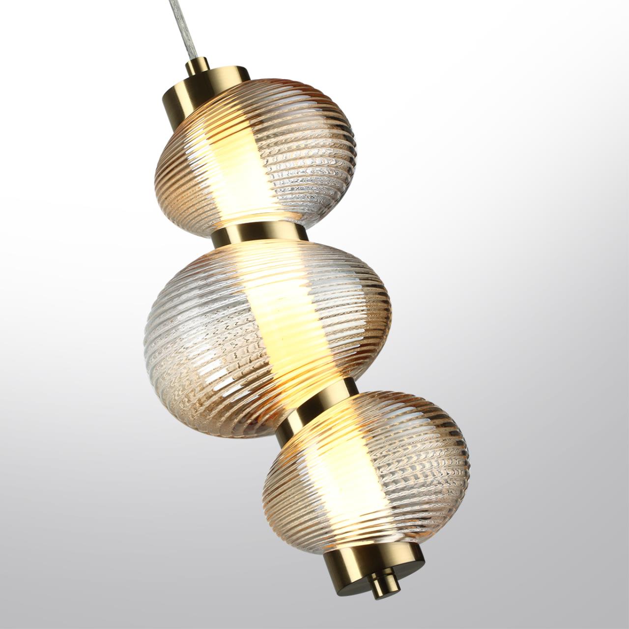Подвесной светильник с рельефными плафонами Odeon Light BRUCO 5095/12L