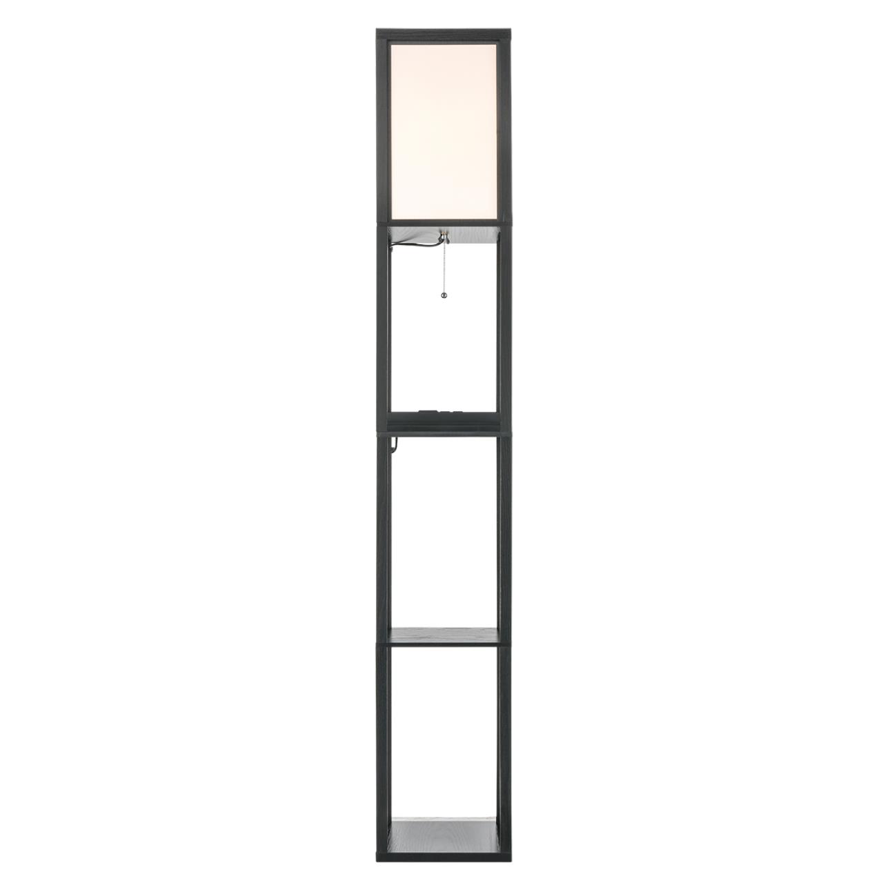 Торшер из дерева с полочками Lumion  PRACTIC 8093/1F