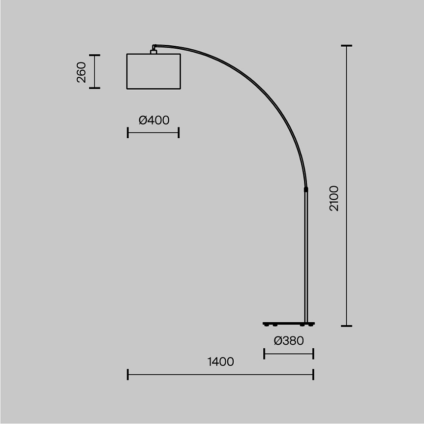 Торшер Maytoni Nevada Z329-FL-01-CH