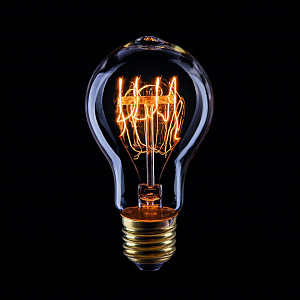 Лампа накаливания E27 60W груша прозрачная VG6-A19A3-60W 5929