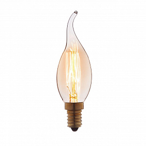 Лампа накаливания E14 40W свеча на ветру прозрачная 3540-GL