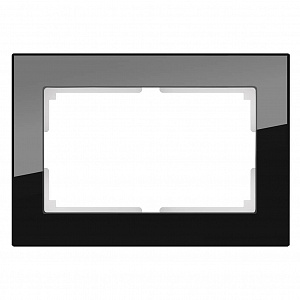 Рамка Favorit для двойной розетки черный WL01-Frame-01-DBL 4690389117220