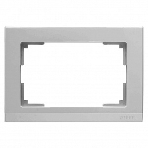 Рамка Stark для двойной розетки серебряный WL04-Frame-01-DBL 4690389117206