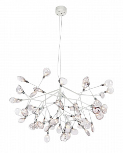 Подвесная светодиодная люстра Crystal Lux Evita SP63 White/Transparent