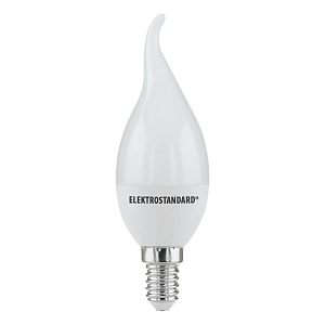 Лампа светодиодная E14 6W 4200K свеча на ветру матовая 4690389085512