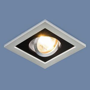 Встраиваемый светильник Elektrostandard 1031/1 MR16 SL/BK серебро/черный 4690389095405