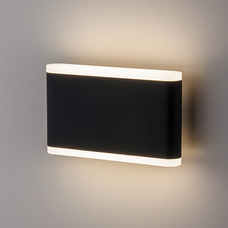 Уличный настенный светильник Elektrostandard 1505 Techno Led Cover чёрный 4690389128073 Уличный настенный светильник Elektrostandard 1505 Techno Led Cover чёрный 4690389128073