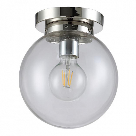 Потолочный светильник Crystal Lux MARIO PL1 D250 NICKEL/TRANSPARENTE Потолочный светильник Crystal Lux MARIO PL1 D250 NICKEL/TRANSPARENTE