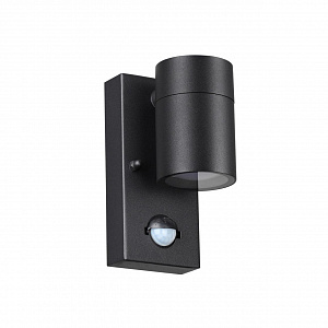 Уличный настенный светильник с датчиком движения и освещенности Odeon Light MOTTO 4389/1W