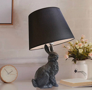 Настольная лампа черная в виде кролика Loft It Rabbit 10190 Black
