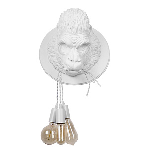 Настенный дизайнерский декоративный светильник Loft It Gorilla  10178 White