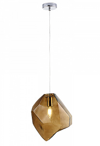 Подвесной светильник коричневый Crystal Lux NUESTRO NUESTRO SP1 CHROME/BROWN