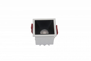 Встраиваемый светодиодный светильник черный Maytoni Alfa LED DL043-01-10W4K-SQ-WB