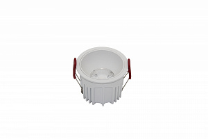 Встраиваемый светодиодный светильник белый Maytoni Alfa LED DL043-01-15W4K-RD-W