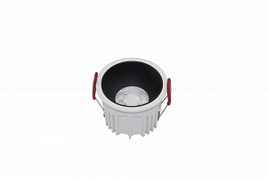 Встраиваемый светодиодный светильник черный Maytoni Alfa LED DL043-01-15W4K-RD-WB