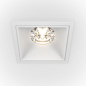 Встраиваемый светодиодный светильник белый Maytoni Alfa LED DL043-01-15W3K-D-SQ-W